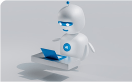 Friendly AI robot tutor using a laptop