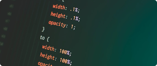 Close-up of source code in a dark code editor